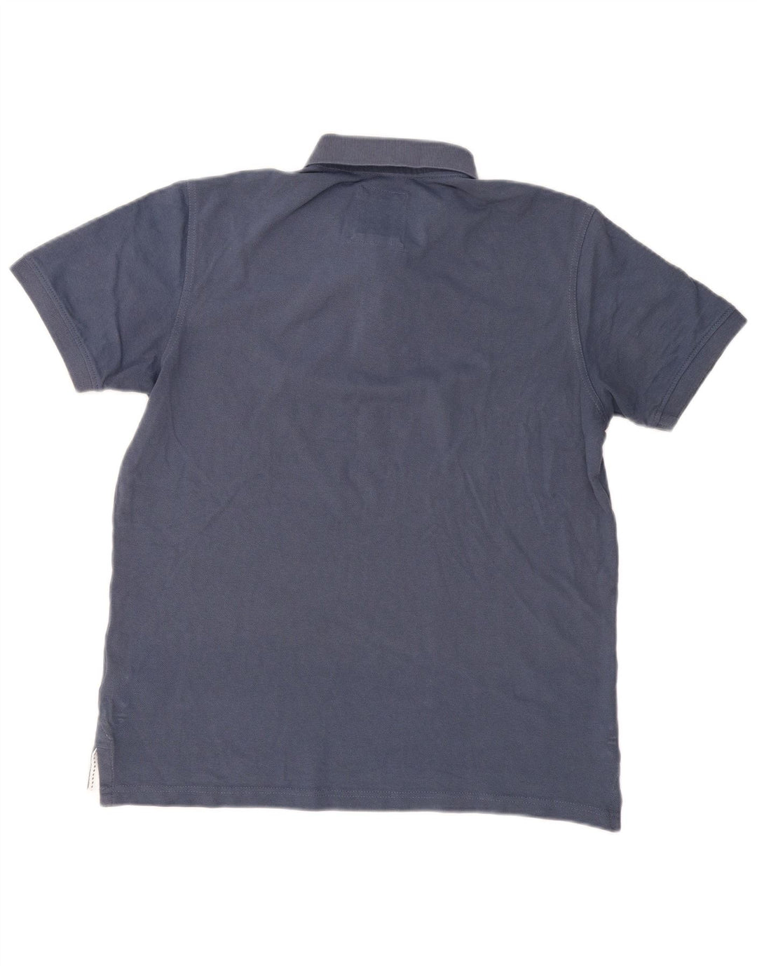 Crew Clothing Herren-Poloshirt aus mittelblauer Baumwolle