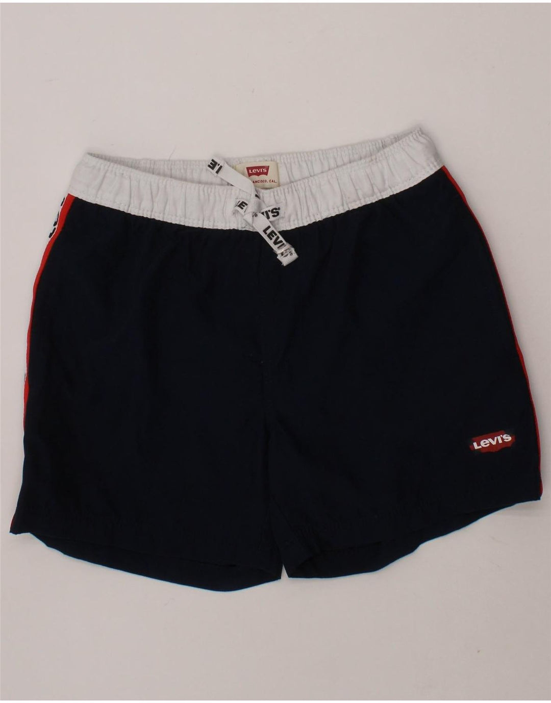 LEVI'S Boys Sport Shorts 8-9 Years  Navy Blue Polyester Vintage Levi's and Second-Hand Levi's from Messina Hembry 