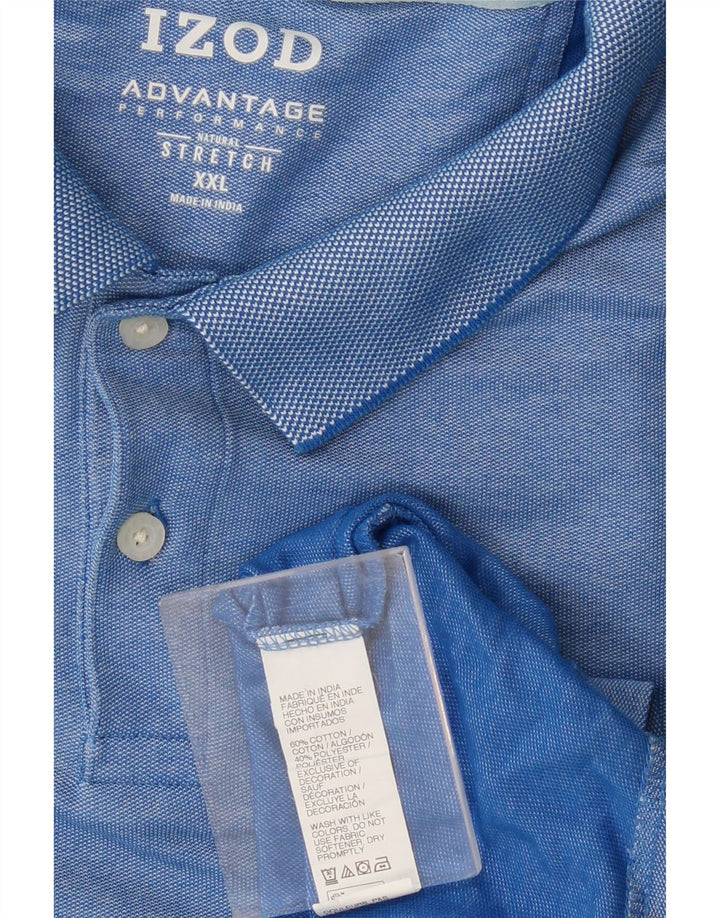IZOD Herren Poloshirt 2XL Blau Baumwolle