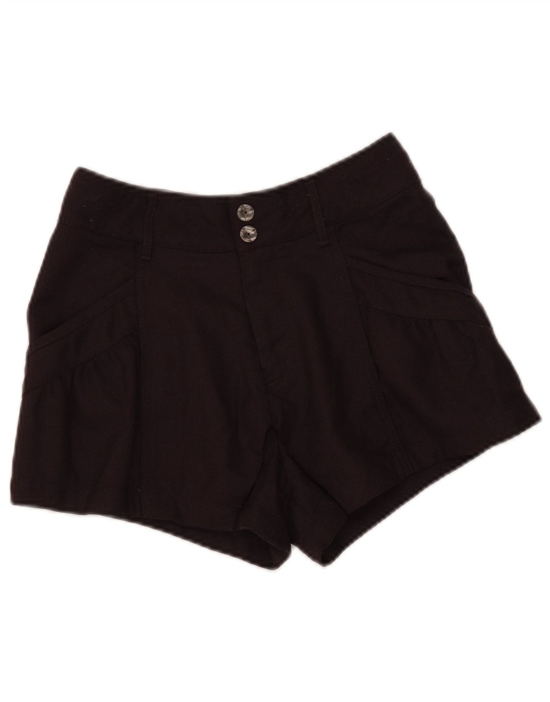 DIESEL Damen-Freizeitshorts mit hoher Taille, W28, mittelbraune Wolle