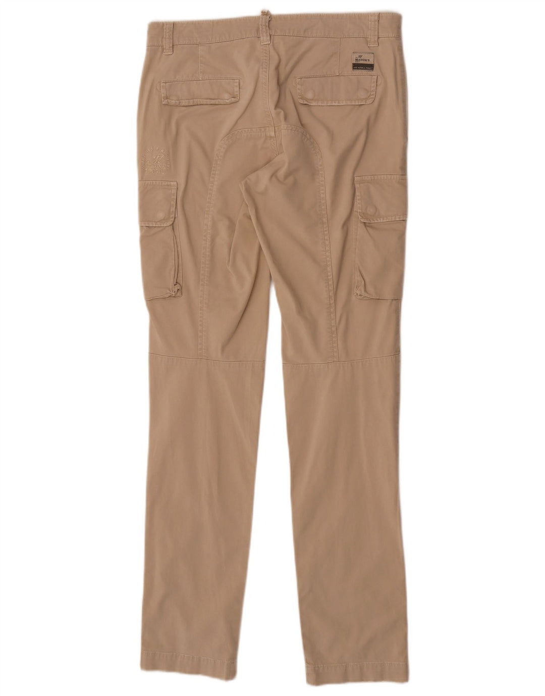 Mason's Herren Slim Cargohose W31 L34 Beige Baumwolle