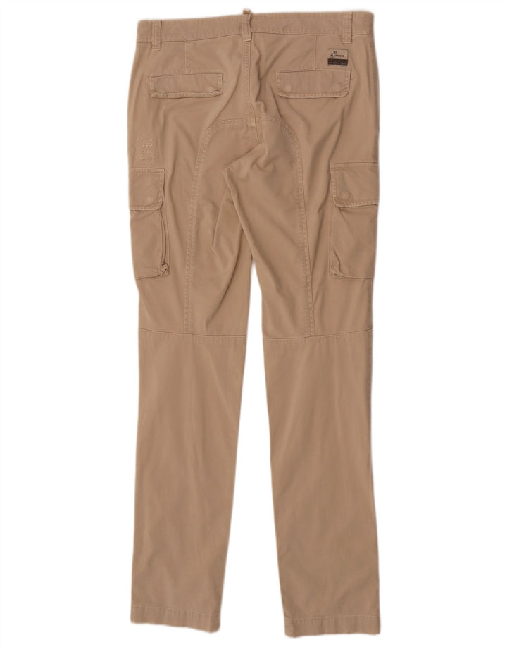 Mason's Herren Slim Cargohose W31 L34 Beige Baumwolle