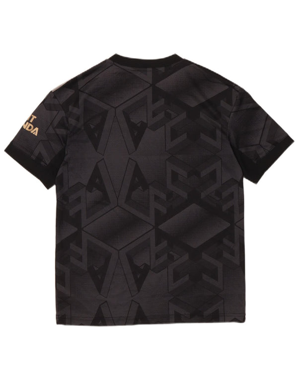 Adidas Jungen Aeroready Graphic T-Shirt Top 11-12 Jahre Schwarz Geometrisch