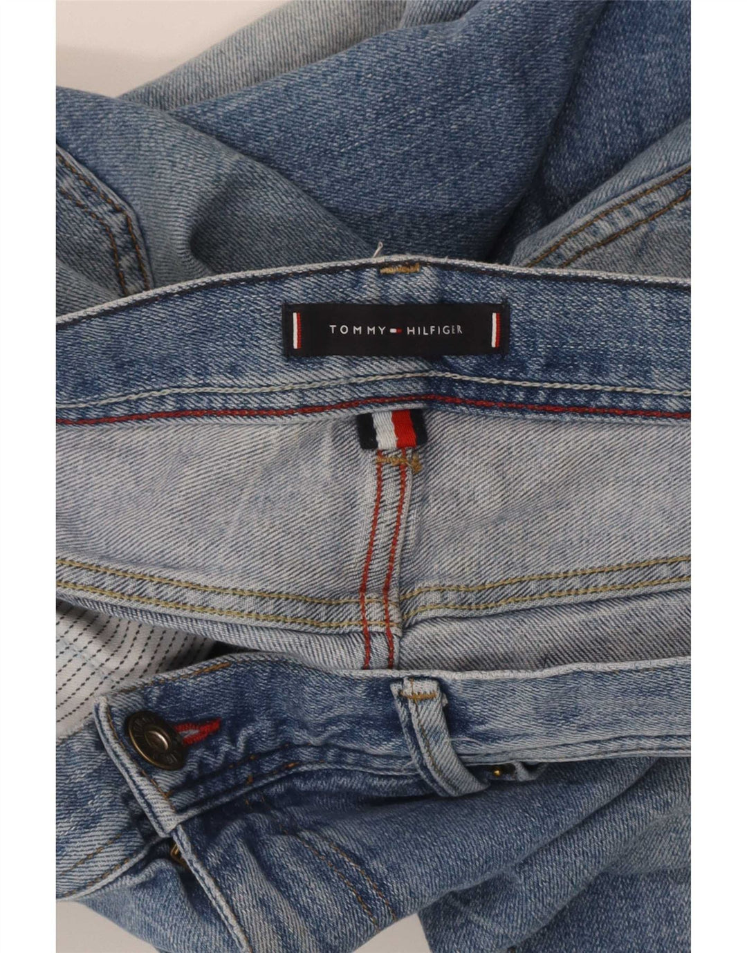 Tommy Hilfiger Herren Slim Jeans W36 L30 Blaue Baumwolle