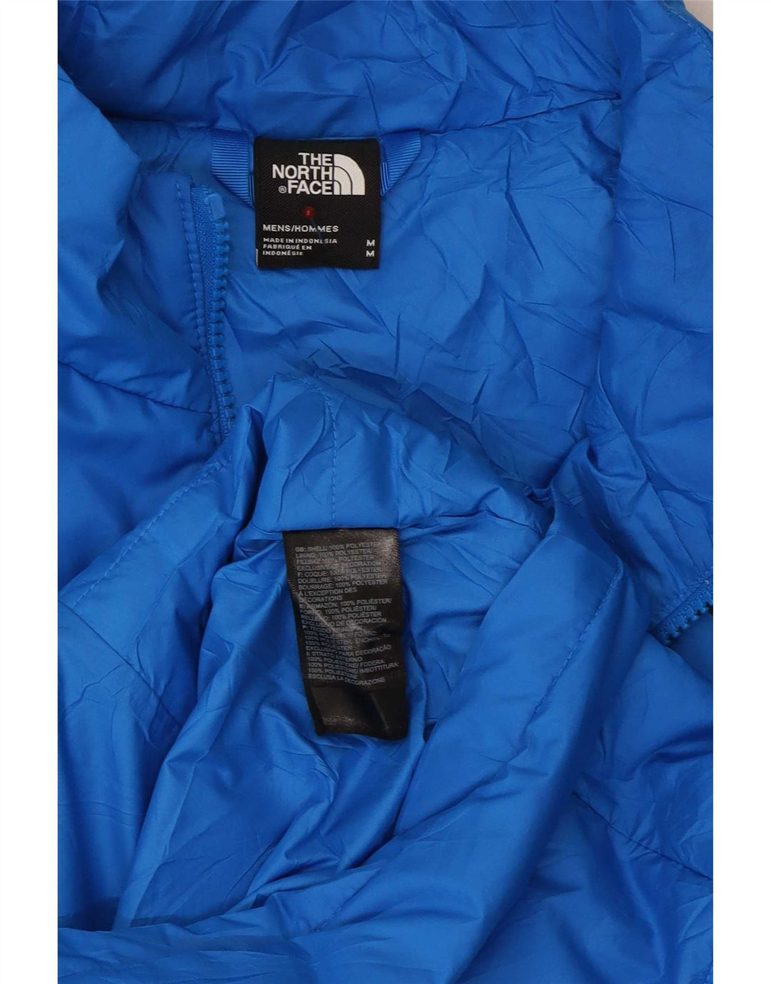 The North Face Herren Liner Wattierte Jacke UK 38 Mittelblaues Polyester