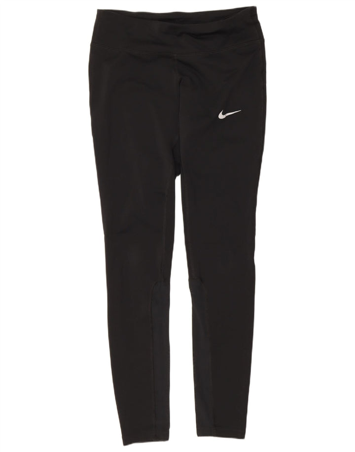 Nike Damen Dri Fit Leggings UK 10 Small Schwarz