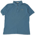 Lacoste Herren-Poloshirt, Größe 6 XL, blaue Baumwolle