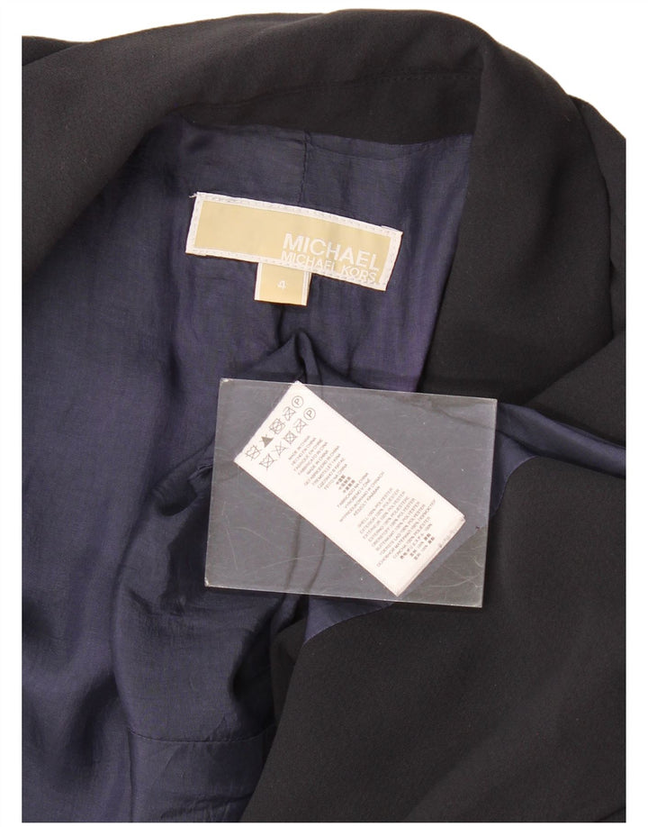 Michael Kors Damen offene Blazerjacke US 4 Small Schwarz Polyester