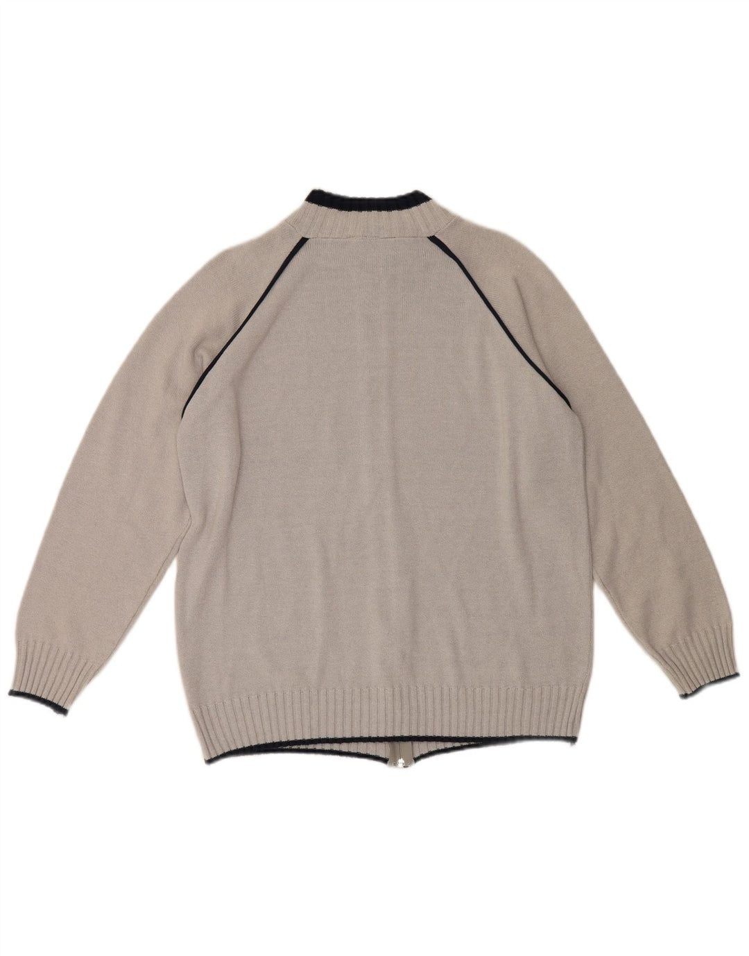 Ellesse Herren-Cardigan-Pullover XL aus grauer Baumwolle
