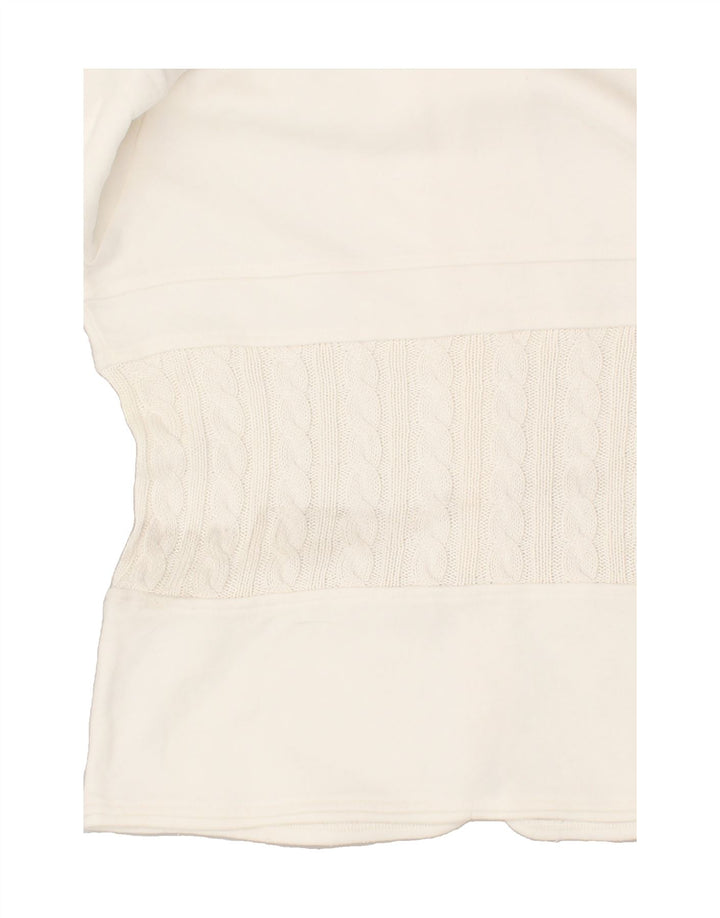 AUSTRALIAN Womens Cardigan Sweater IT 44 Medium Off White Cotton | Vintage AUSTRALIAN | Thrift | Second-Hand AUSTRALIAN | Used Clothing | Messina Hembry 