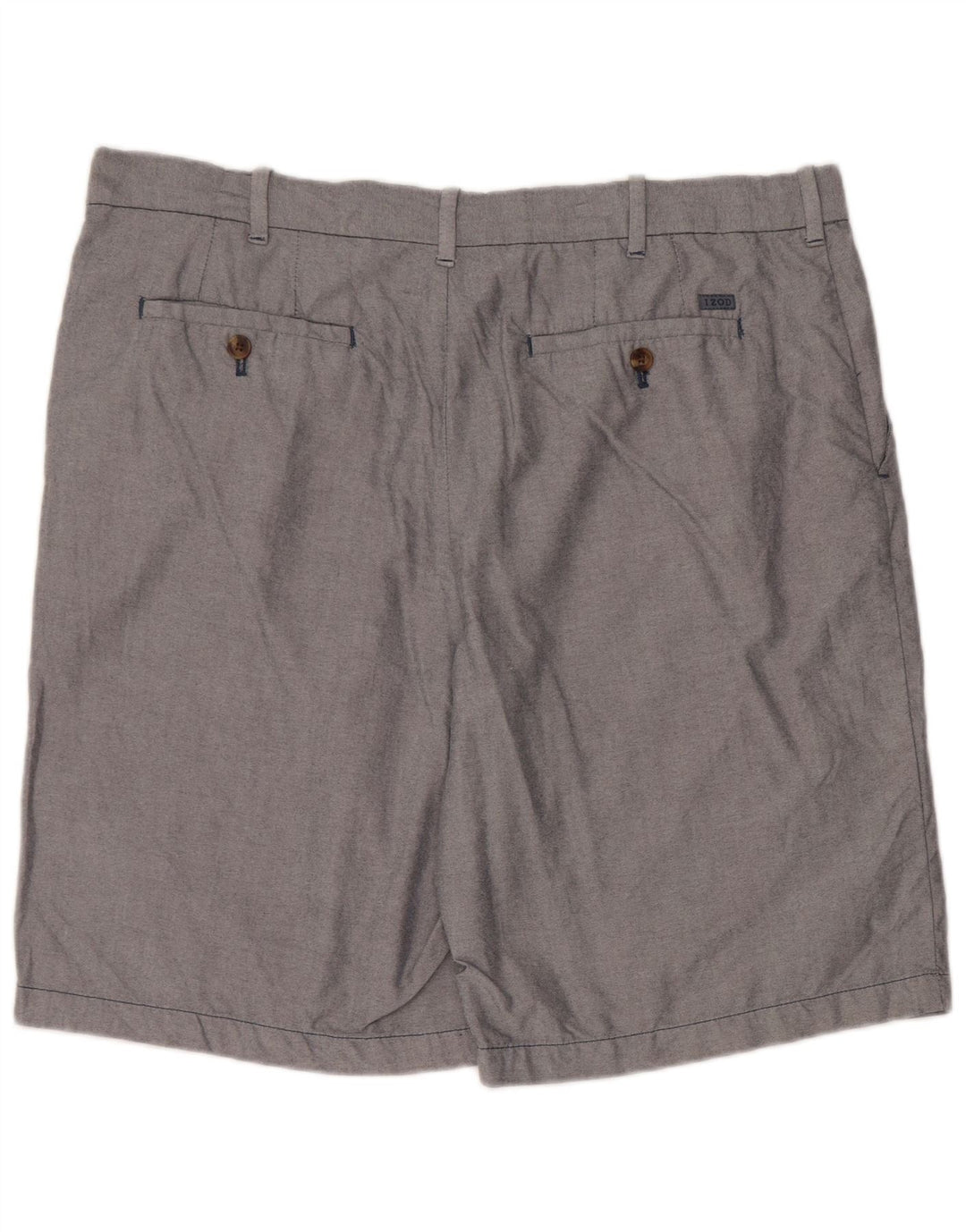 Izod Herren Chinoshorts W38 XL Grau Baumwolle