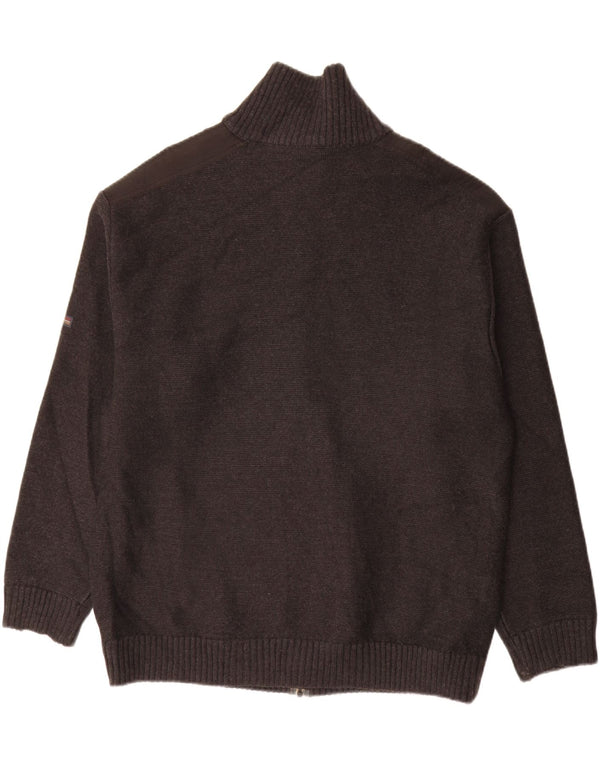 Sail Exp Herren Strickjacke Pullover IT 58 2XL Graue Wolle