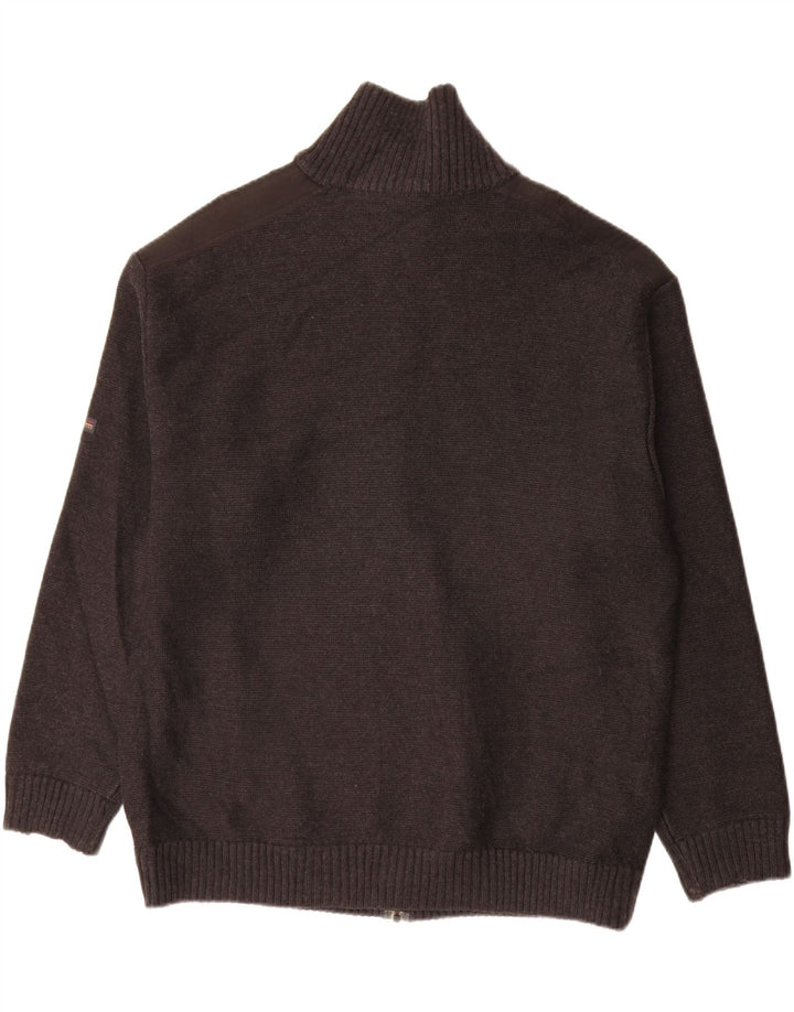 Sail Exp Herren Strickjacke Pullover IT 58 2XL Graue Wolle