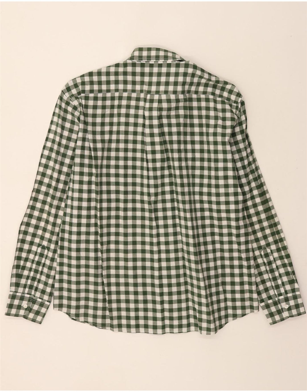 DOCKERS Mens Shirt 2XL Green Gingham Cotton Vintage Dockers and Second-Hand Dockers from Messina Hembry 