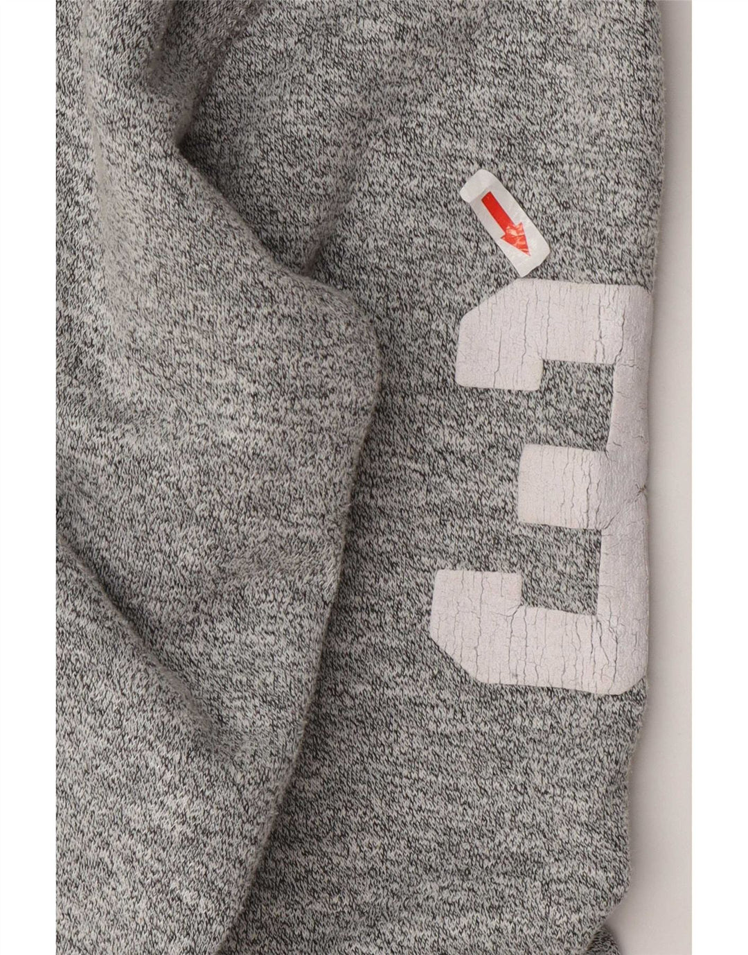 Diesel Mens Graphic Zip Hoodie Sweater Small Grey Polyester