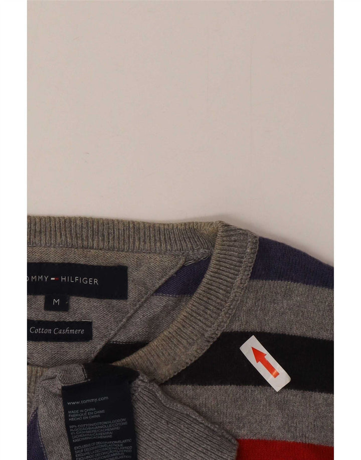 Tommy Hilfiger Herren-Pullover mit Rundhalsausschnitt, mittelgroß, mehrfarbig gestreift