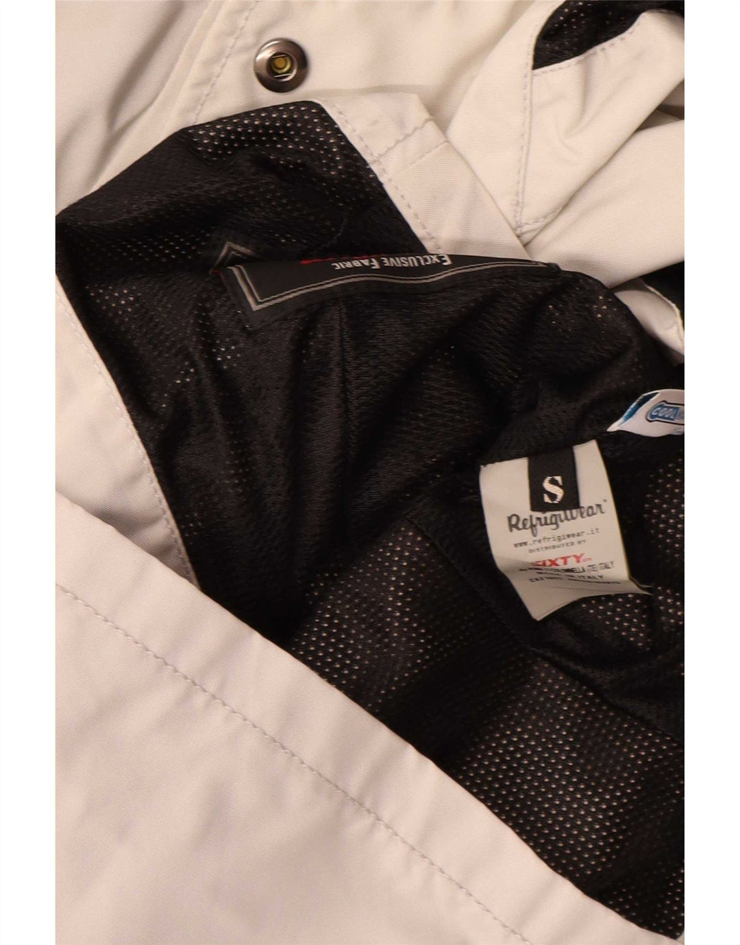 Refrigiwear Damen-Regenjacke mit Kapuze, UK 10, Größe S, Grau, Polyamid