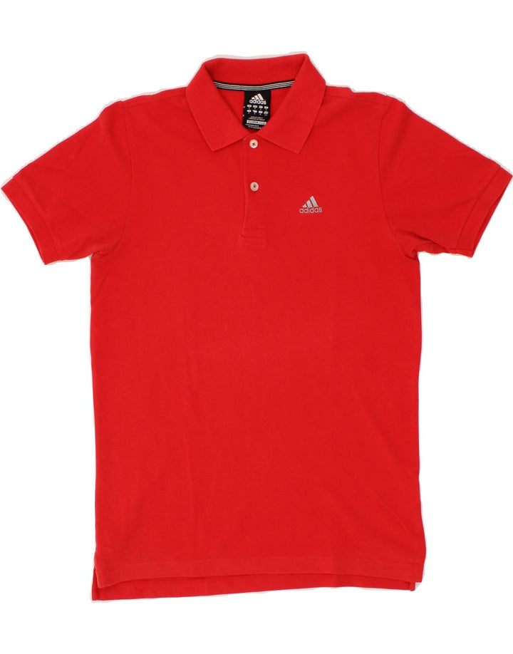 ADIDAS Mens Clima 365 Polo Shirt Small Red Cotton Vintage Adidas and Second-Hand Adidas from Messina Hembry 