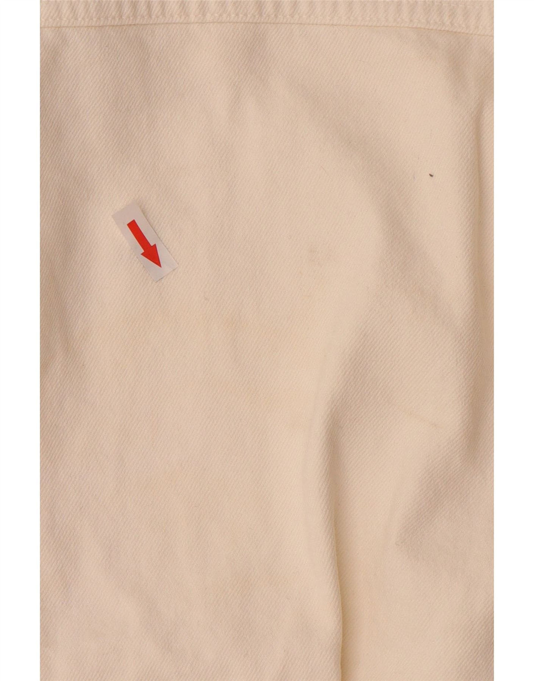 ZARA Damen Übergroße Jeansjacke UK 10 Small Weiße Baumwolle