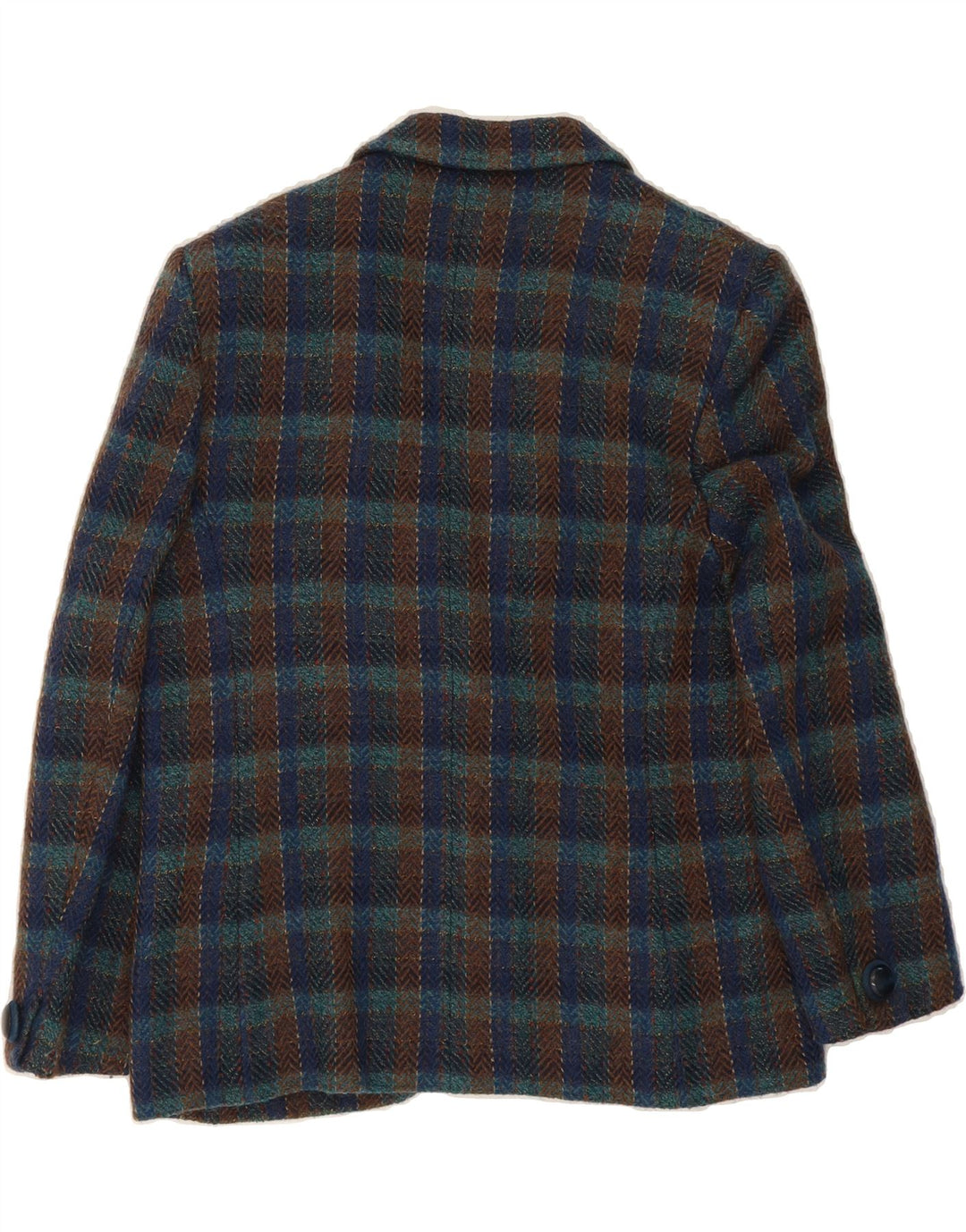 WEINBERG Womens 2 Button 2 Piece Skirt Set EU 44 XL W30 Navy Blue Check Vintage Weinberg and Second-Hand Weinberg from Messina Hembry 