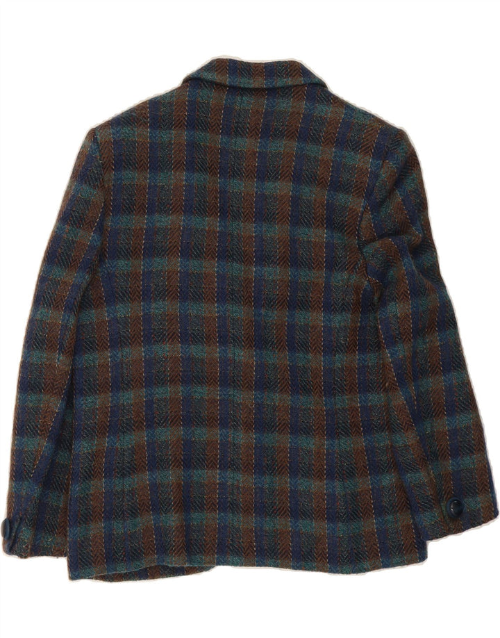 WEINBERG Womens 2 Button 2 Piece Skirt Set EU 44 XL W30 Navy Blue Check Vintage Weinberg and Second-Hand Weinberg from Messina Hembry 