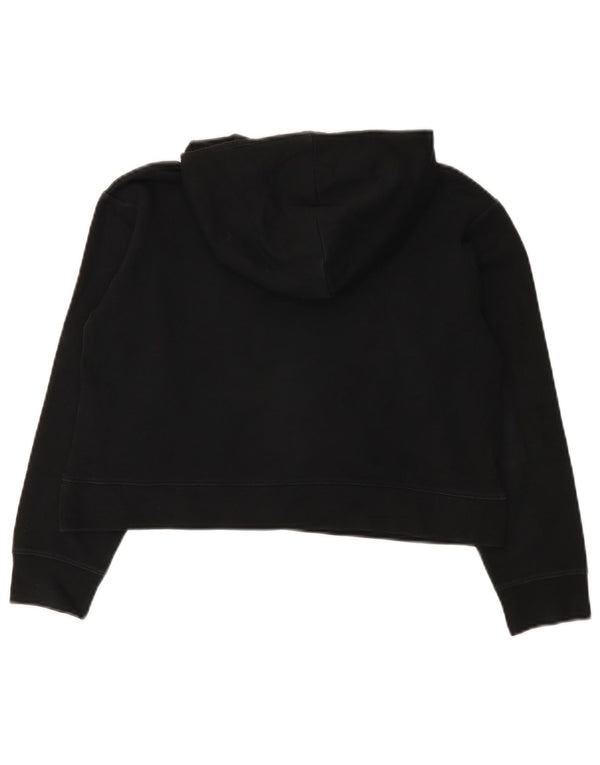 Jordan Mädchen Crop Hoodie Pullover 12–13 Jahre große schwarze Baumwolle