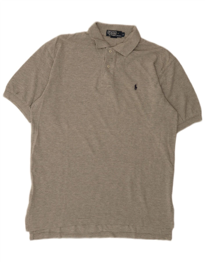 Polo Ralph Lauren Herren-Poloshirt aus mittelgrauer Baumwolle
