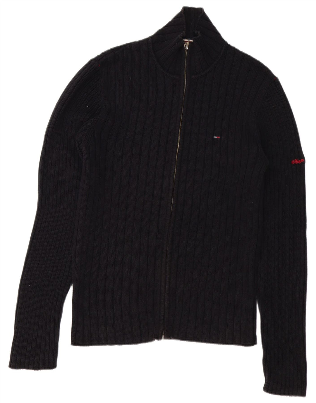Tommy Hilfiger Herren Strickjacke XL Schwarz Baumwolle