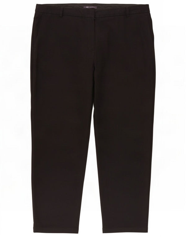 Marks & Spencer Damen Slim Cropped-Hose W36 L27 Schwarz
