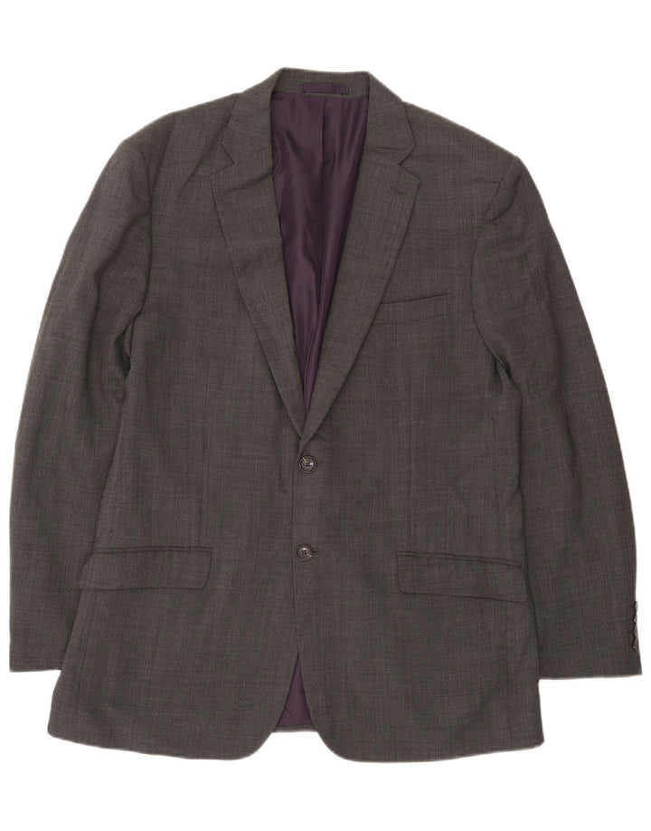 Marks & Spencer Herren-Blazer mit 2 Knöpfen, reguläre Passform, Gr. 42, Grau
