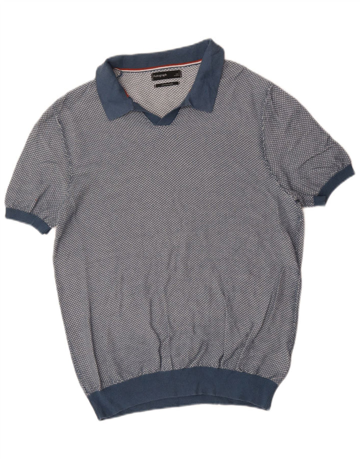 Marks & Spencer Herren Autograph Rollkragenpullover, Pullover, Größe L, Blau