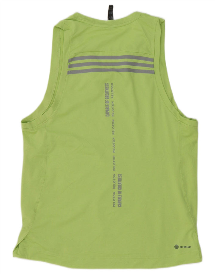 Adidas Herren Aeroready Graphic Weste Top Mittelgrün