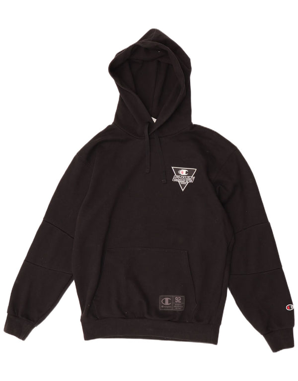Champion Herren-Kapuzenpullover mit Grafik, Größe S, Schwarz, Polyester