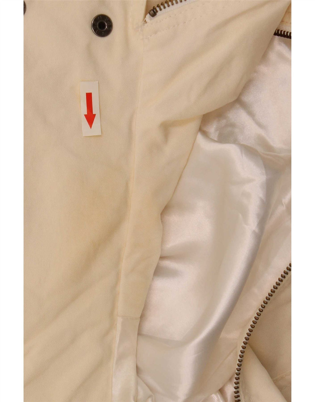 Marks & Spencer Damen-Utility-Jacke mit Kapuze, UK 16, Größe L, gebrochenes Weiß