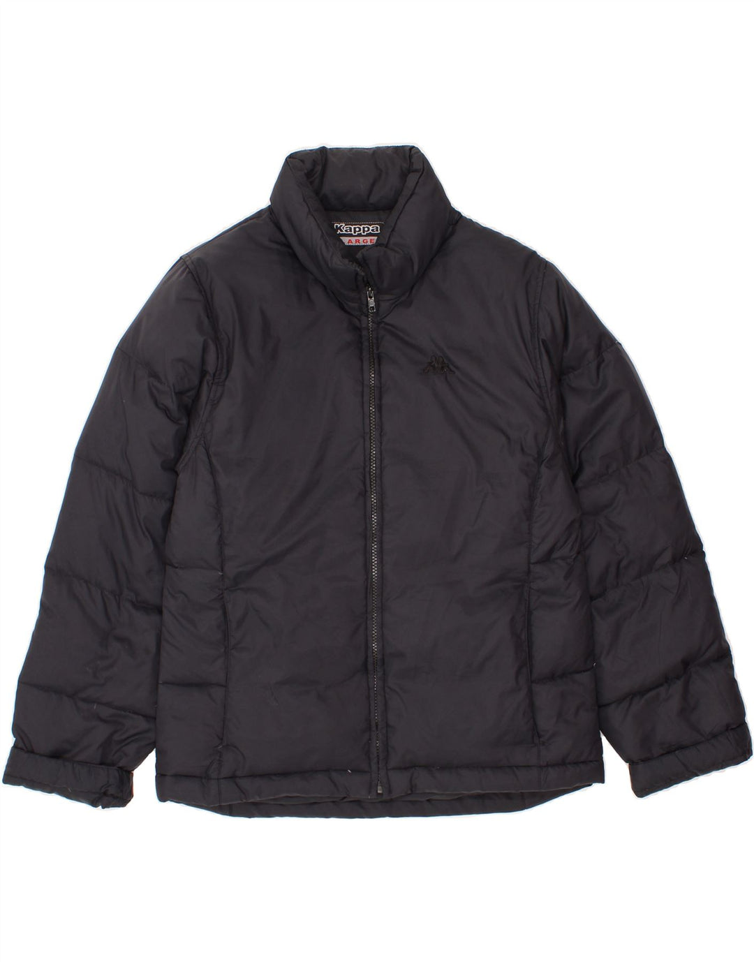 KAPPA Womens Padded Jacket UK 16 Large Black Polyamide Vintage Kappa and Second-Hand Kappa from Messina Hembry 