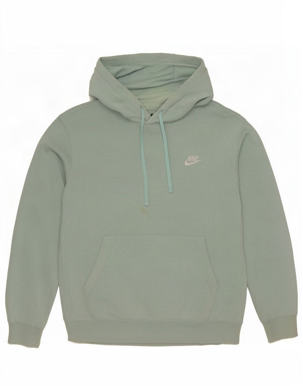 Nike Herren Kapuzenpullover aus mittelgrüner Baumwolle