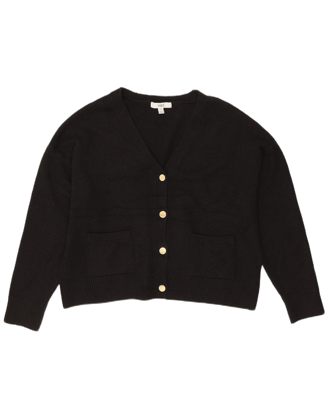 Marks & Spencer Damen-Strickjacke in Übergröße, Gr. 14, mittelschwarz