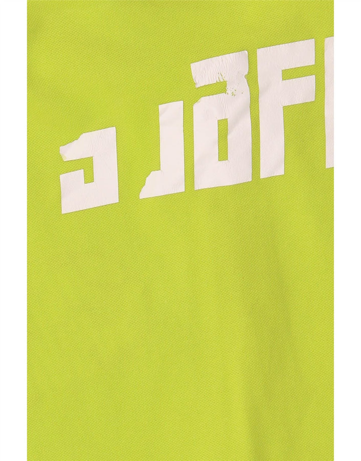 KAPPA Damen Grafik-Poloshirt UK 20 2XL Grüne Baumwolle