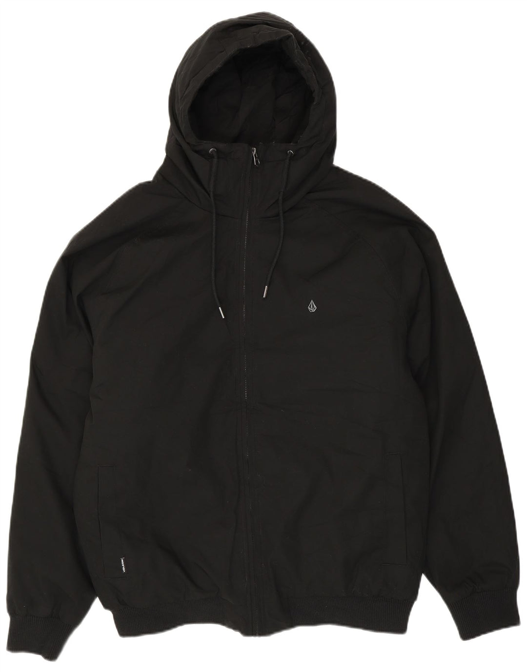 VOLCOM Herren Bomberjacke mit Kapuze UK 40 Large Schwarz