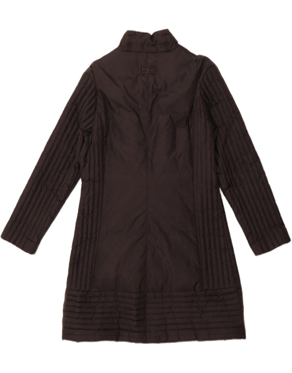 TRUSSARDI JEANS Damen Wattierter Mantel IT 48 XL Schwarz Polyamid