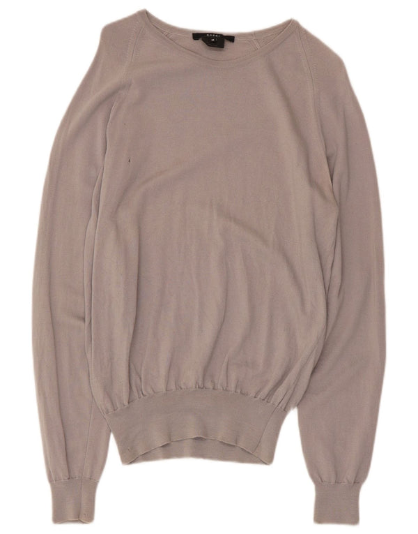 Gucci Damen-Pullover mit U-Boot-Ausschnitt, UK 12, mittelgraue Wolle