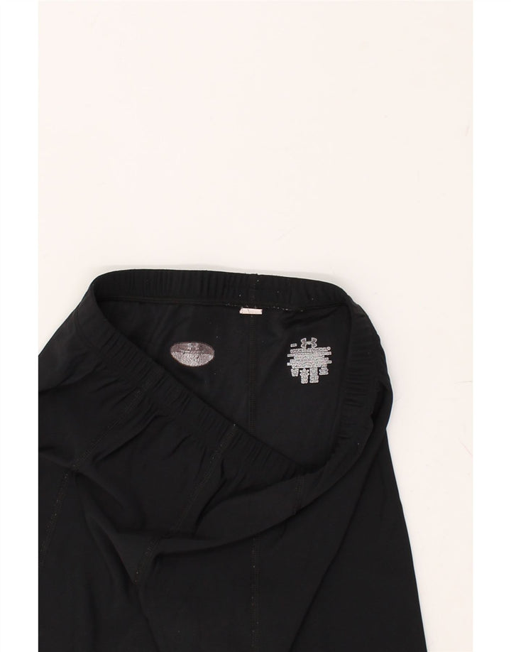 UNDER ARMOUR Womens Sport Shorts UK 8 Small Black | Vintage Under Armour | Thrift | Second-Hand Under Armour | Used Clothing | Messina Hembry 