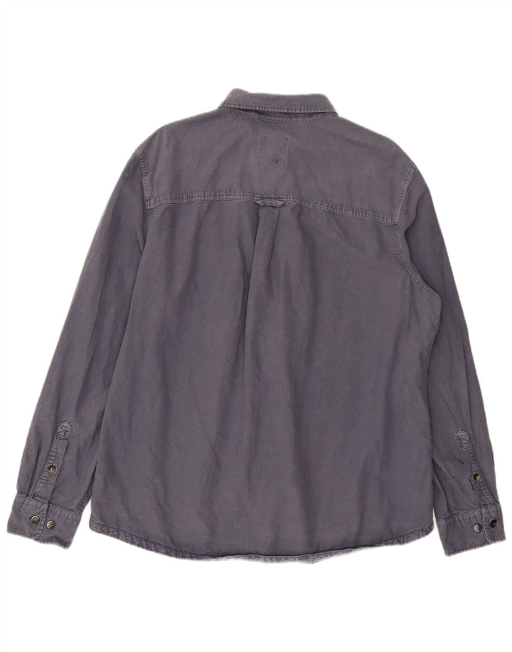 Fat Face Herrenhemd XL Marineblau aus Baumwolle