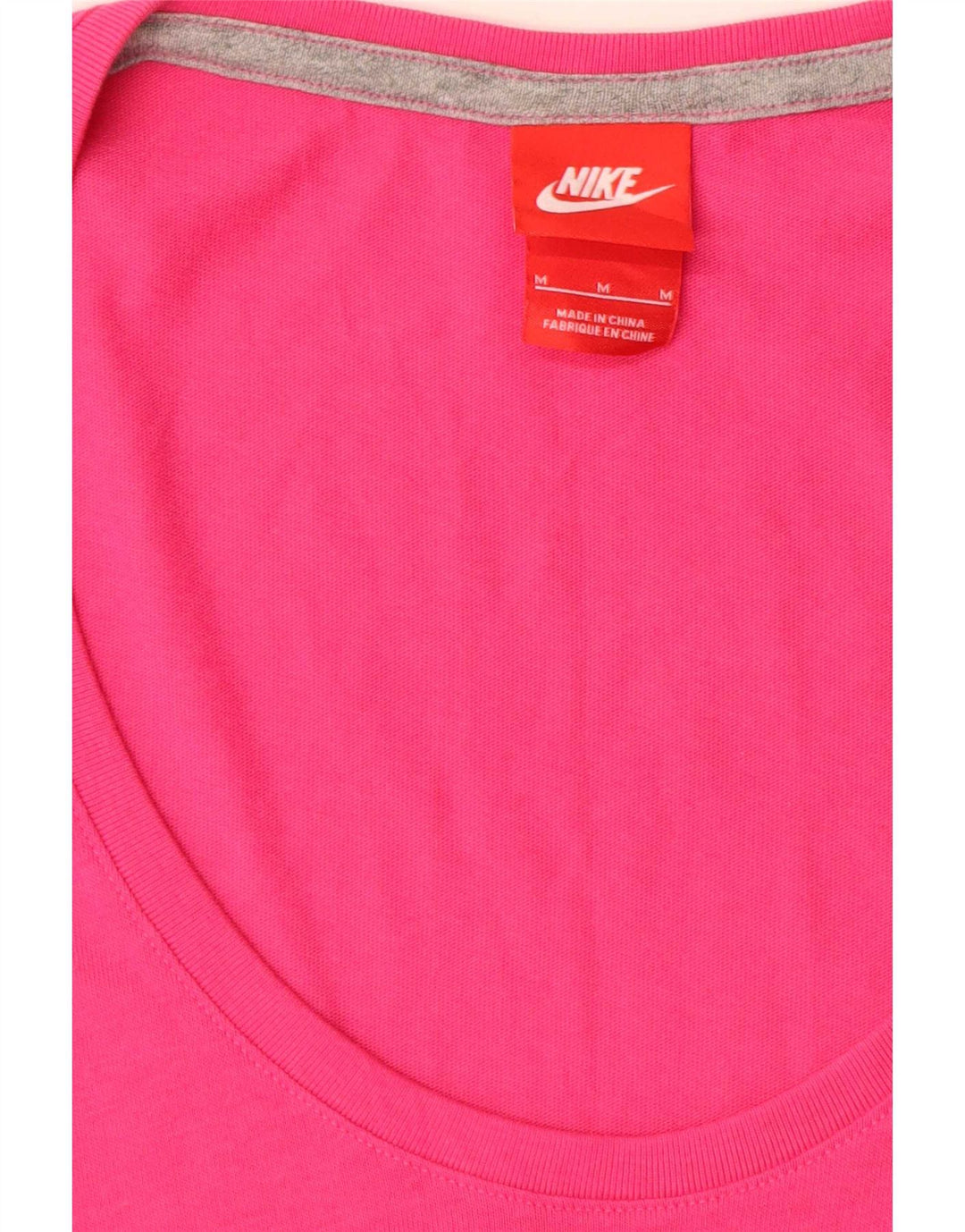 Nike Damen Graphic T-Shirt Top UK 14 Mittelrosa