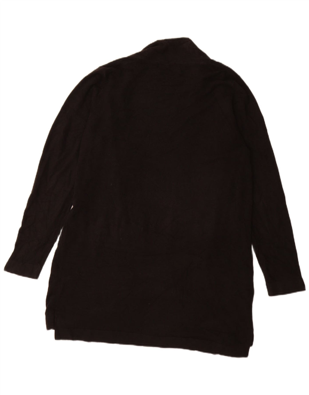 Marks & Spencer Damen Longline Open Cardigan Pullover UK 16 Large Schwarz