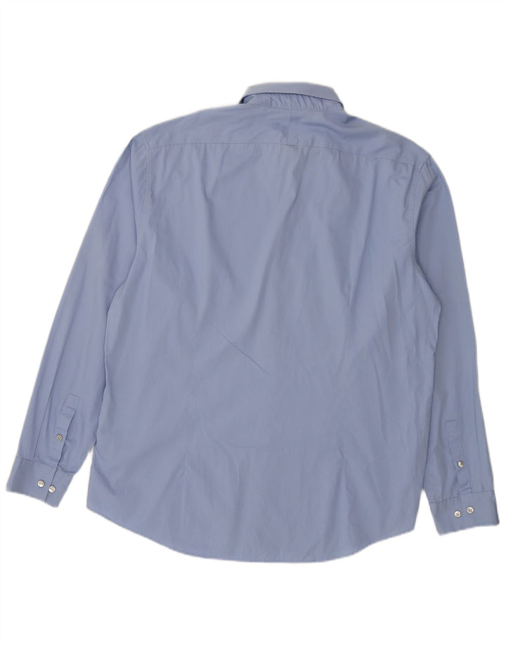 Calvin Klein Herren Slim Fit Hemd Größe 43 17 XL Blau