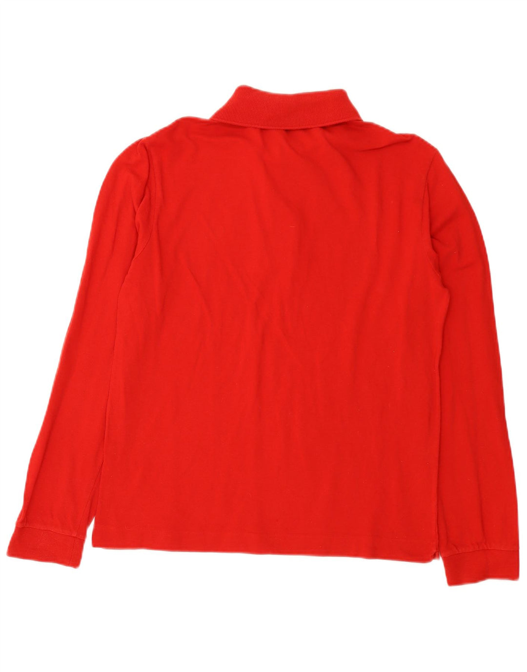 Lacoste Herren-Langarm-Poloshirt, Größe 3, klein, rote Baumwolle