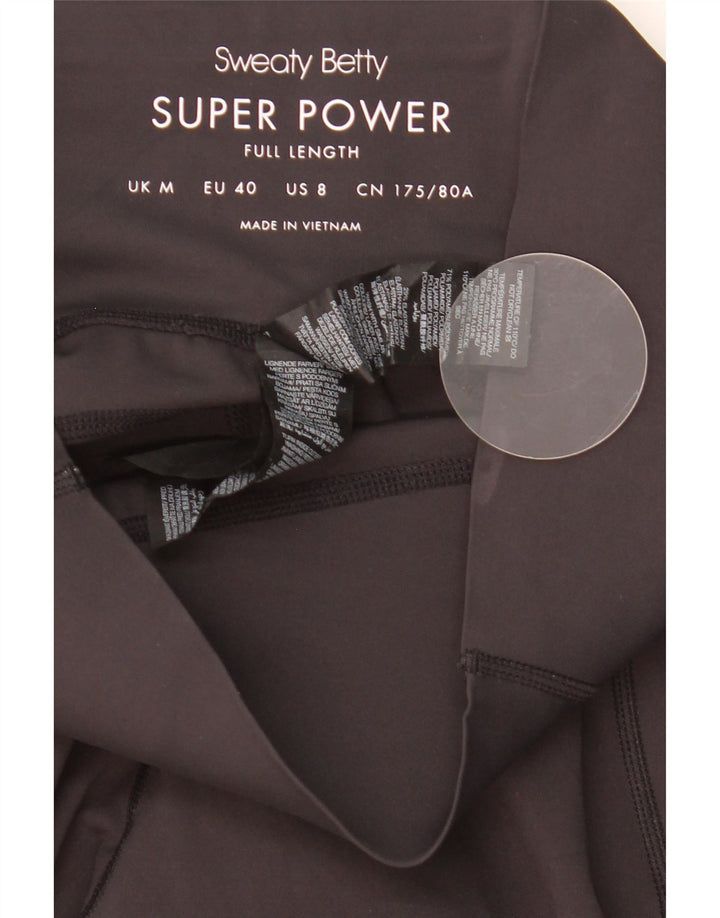 Sweaty Betty Damen Leggings UK 12 Medium Schwarz Polyamid