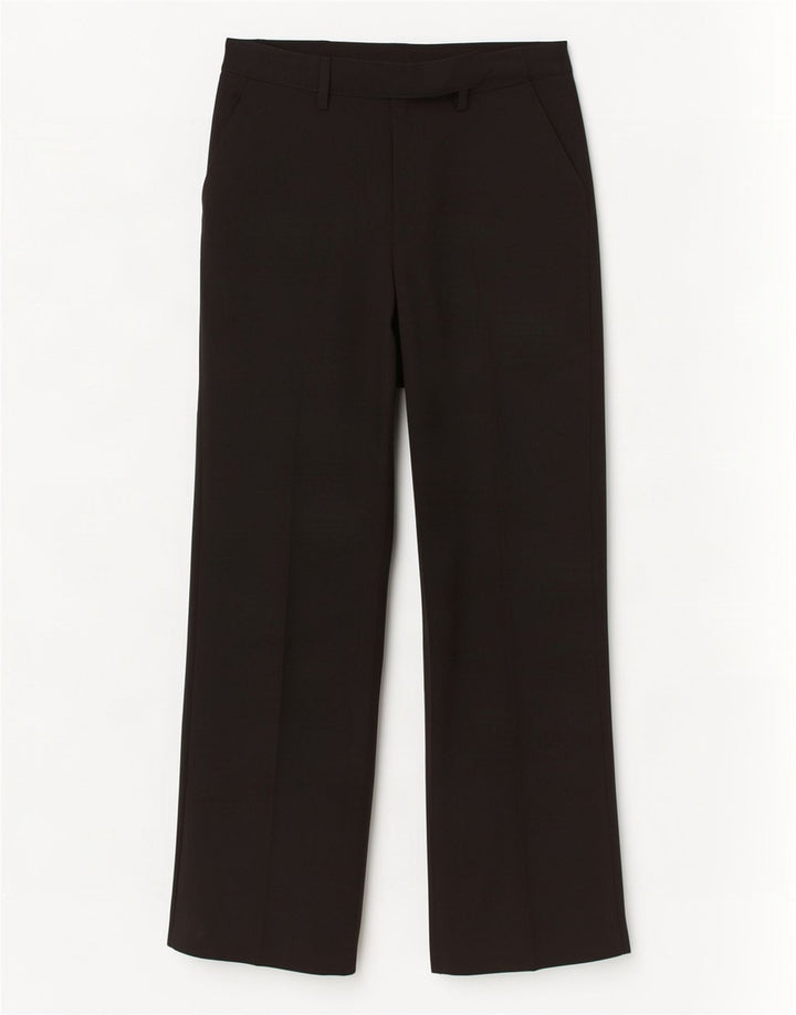 Topshop Damen-Anzughose, gerade, UK 12, M, W30, L30, Schwarz, Polyester