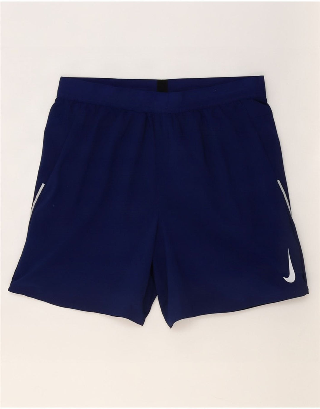 Nike Damen Dri Fit Sport Shorts UK 16 Large Marineblau Polyester